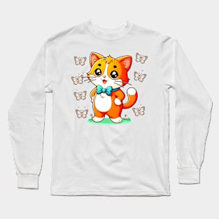 Cute Cat Long Sleeve T-Shirt